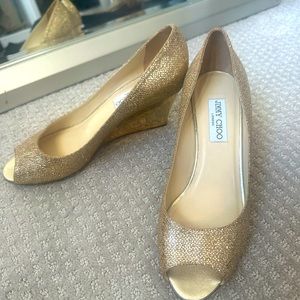 Gold Jimmy Choo Heels